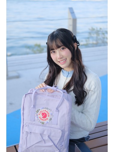 【新登場】刺繡版 Fjallraven Kanken Embroidery – Rose Whisper / Lavender Classic Size